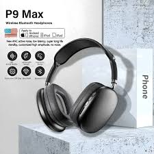 P9 Wireless Bluetooth Headphones With Mic Noise Cancelling Headsets Stereo Sound Earphones Sports Gaming Headphones Supports TF
